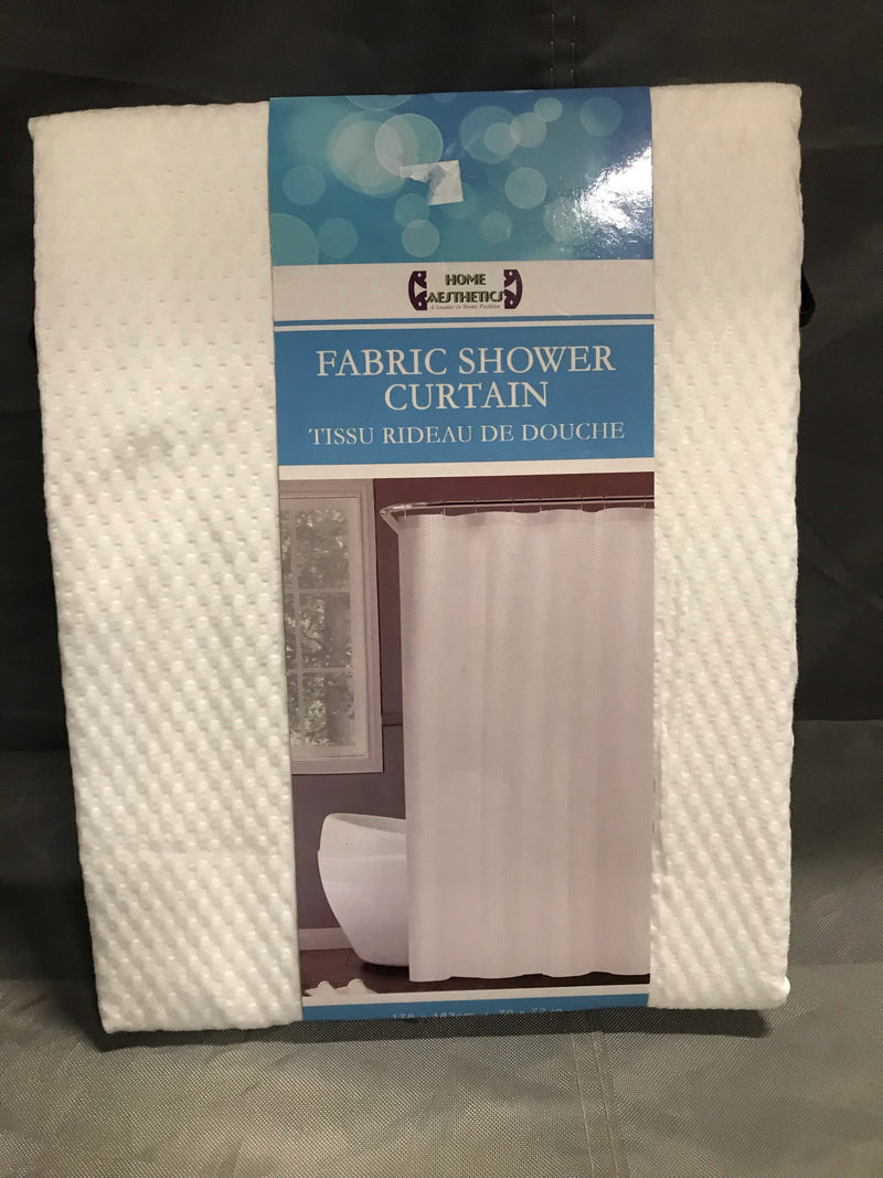Fabric shower curtain. 70x72 inches.