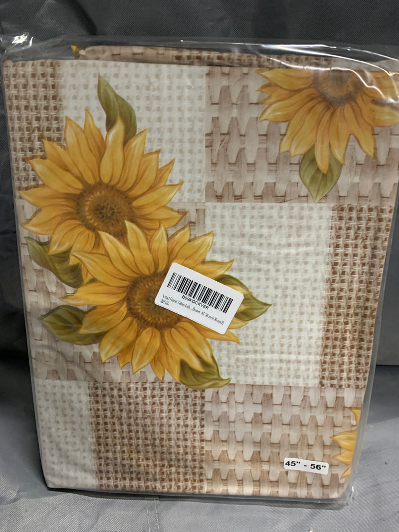 Sunflower design- 45x56 vinyl tablecloth