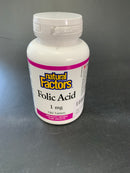 Folic acid -1mg tablets- 180 per bottle