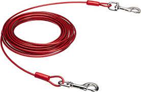 Dog Tie out cable with clips - dog leash