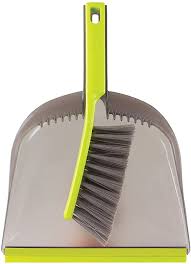 Wayclean  Casabella® Broom Dust pan set - Green / Gray