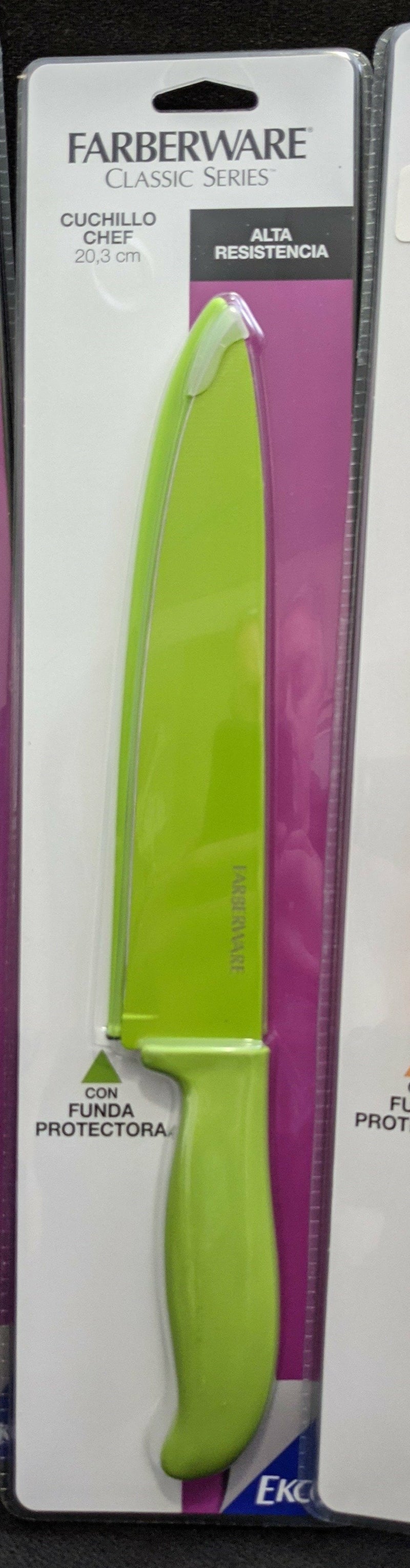 Farberware Chef's Knife - 20cm (8") - Choose your color - 2guysonline.ca