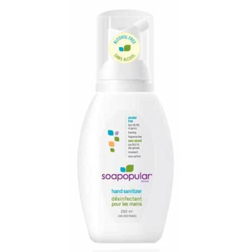 SOAPOPULAR ALCOHOL FREE FOAMING HAND SANITIZER -250ml - 2guysonline.ca